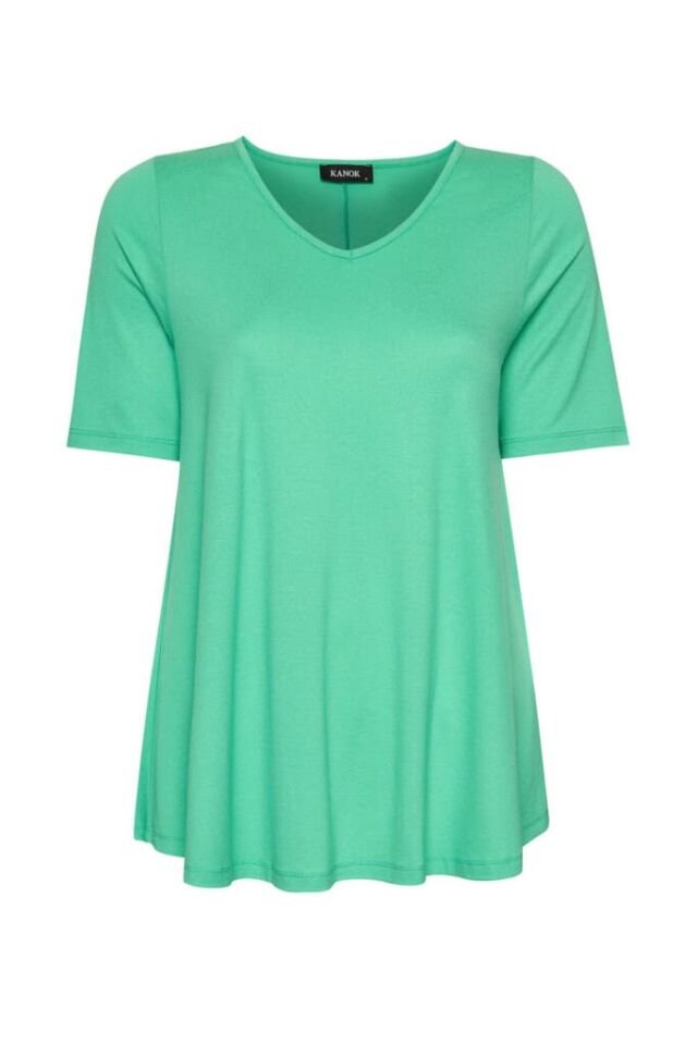 Grass Color Plus Size Blouse - Bodil / Grass